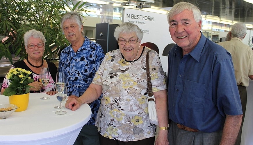 Max und Rosmarie Walter mit Doris und Alphons Flury aus Grenchen.
