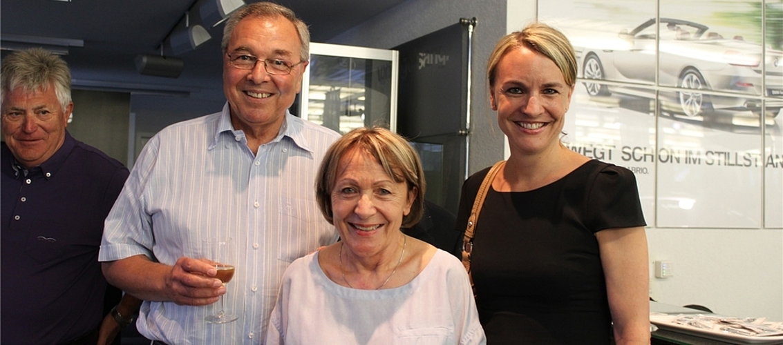 VR-Präsident Walter Sahli mit Ehefrau Elisabeth und Tochter Susanne aus Grenchen.