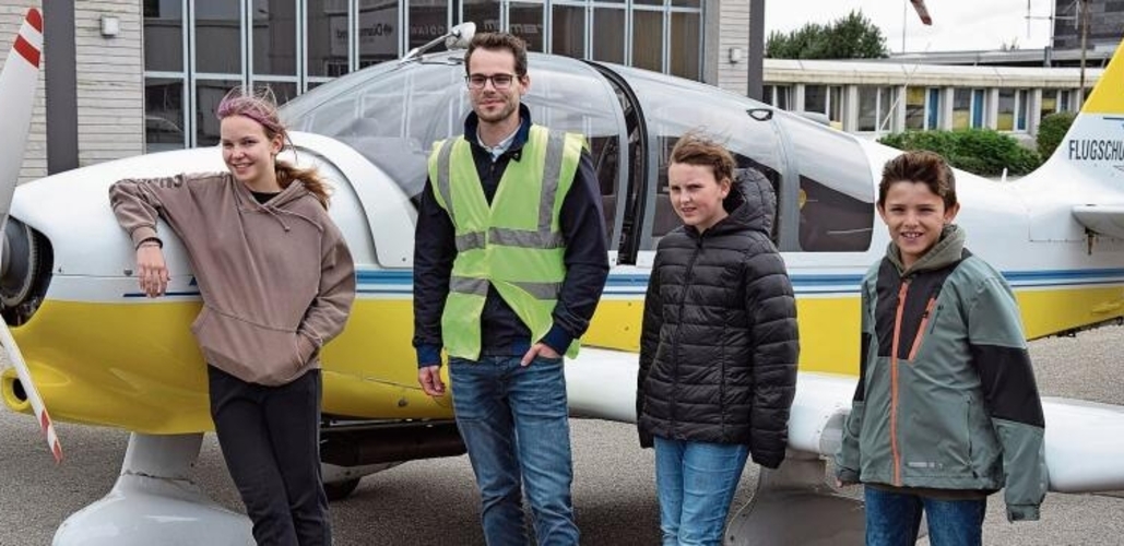 Kurz vor dem Start zum Rundflug: Langsam beginnt das Nervenflattern.