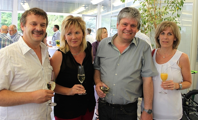 Peter und Barbara Stalder mit Alain und Sandra Vuilleumier aus Bettlach.
