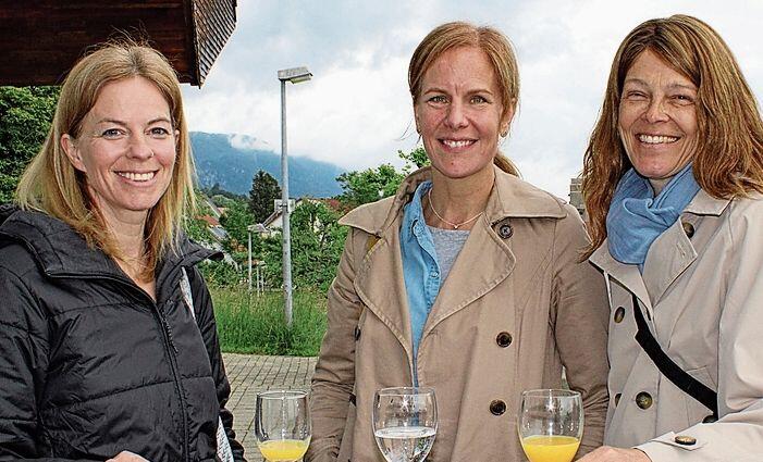 Drei gut gelaunte Frauen (von links): Andrea Ramseier, Tanja Grolimund und Monika Allemann.