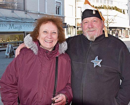 Vreni Parquet mit Peter Scheidegger (Böögge-Zunft).